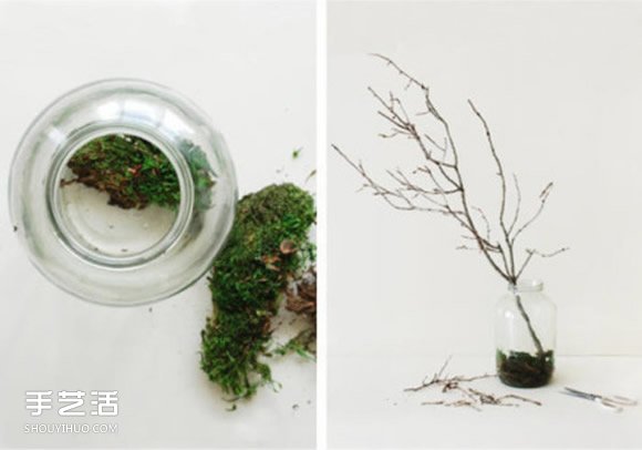 纸花盆景DIY教程 手工假花盆景制作图解(图3)