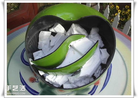 废品利用手工制作盆景 塑料废弃物DIY盆景教程(图8)