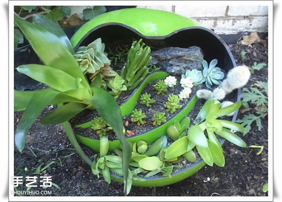 废品利用手工制作盆景 塑料废弃物DIY盆景教程(图12)