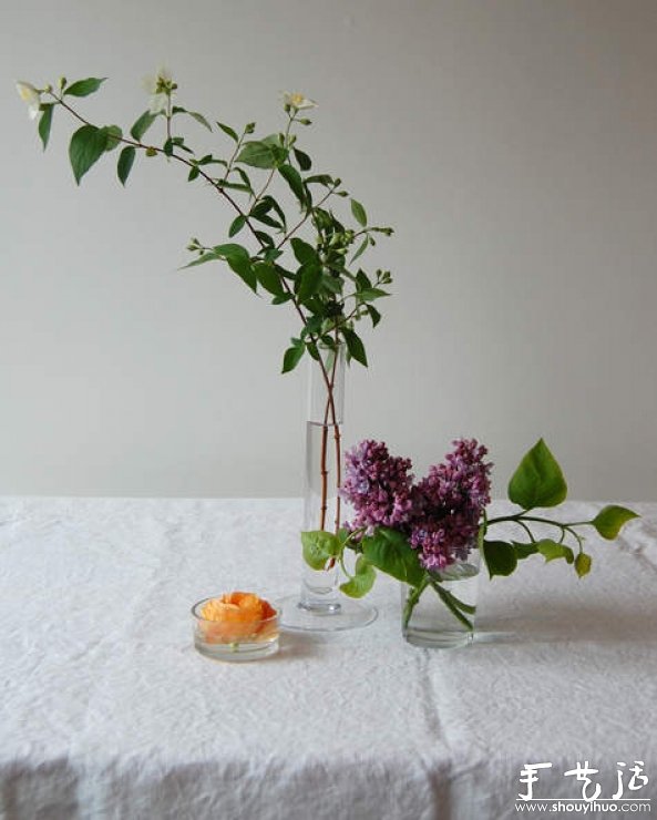 玻璃瓶作为容器的插花教程(图8)