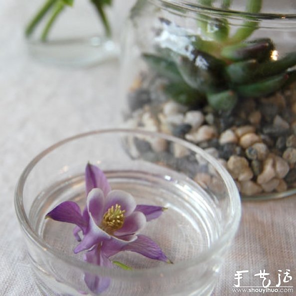 玻璃瓶作为容器的插花教程(图5)