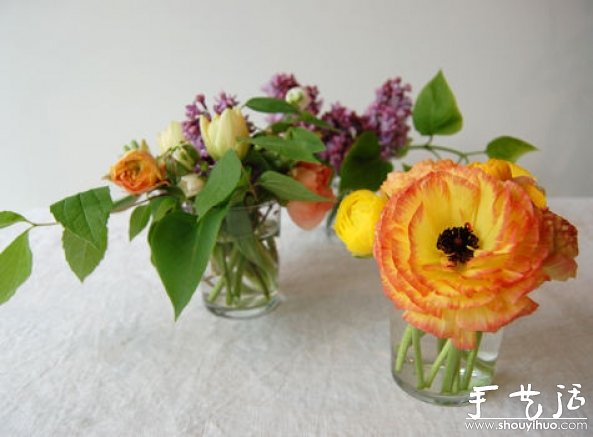玻璃瓶作为容器的插花教程(图9)
