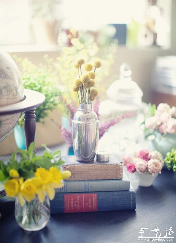 咖啡壶或调酒壶插花的教程(图5)