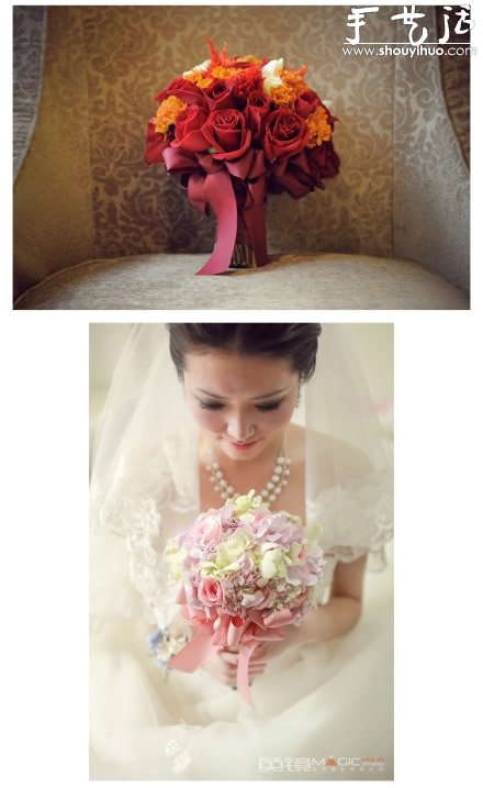 手工制作的精美手捧花欣赏(图5)