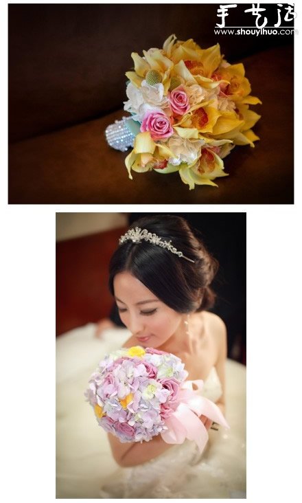 手工制作的精美手捧花欣赏(图6)