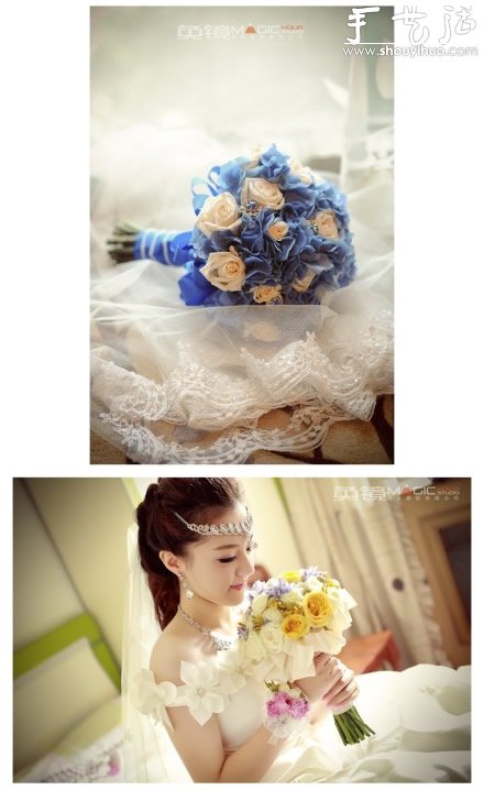 手工制作的精美手捧花欣赏(图7)