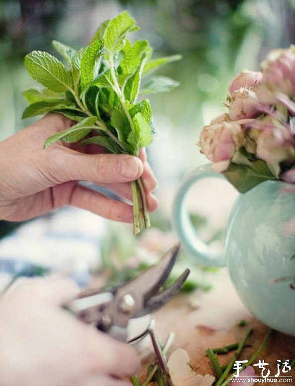 茶壶插花的教程(图6)