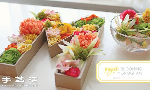 鲜花DIY超美的字母插花装饰(图2)