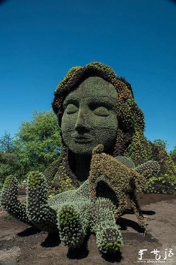 花草修剪出的卡通造型(图7)