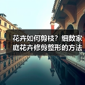 花卉如何剪枝？细数家庭花卉修剪整形的方法和技巧(图3)