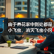 由于养花家中到处都是小飞虫，消灭飞虫小窍门有哪些(图1)