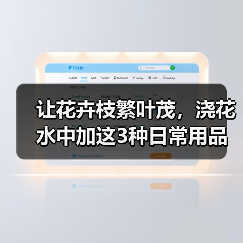 让花卉枝繁叶茂，浇花水中加这3种日常用品(图4)