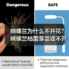 蝴蝶兰为什么不开花？蝴蝶兰枯蕾落雷或不开花的原因是什么？(图3)