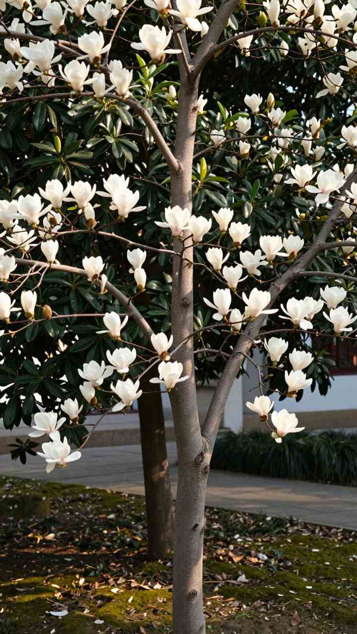 玉兰花之姿，春日里的清雅之花(图1)
