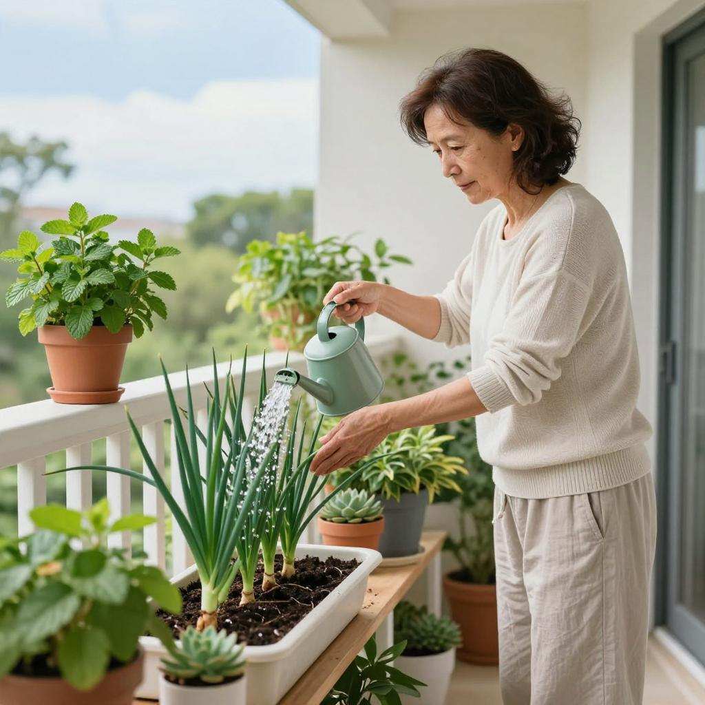 阳台种韭菜，寓意丰收而非不吉利(图2)