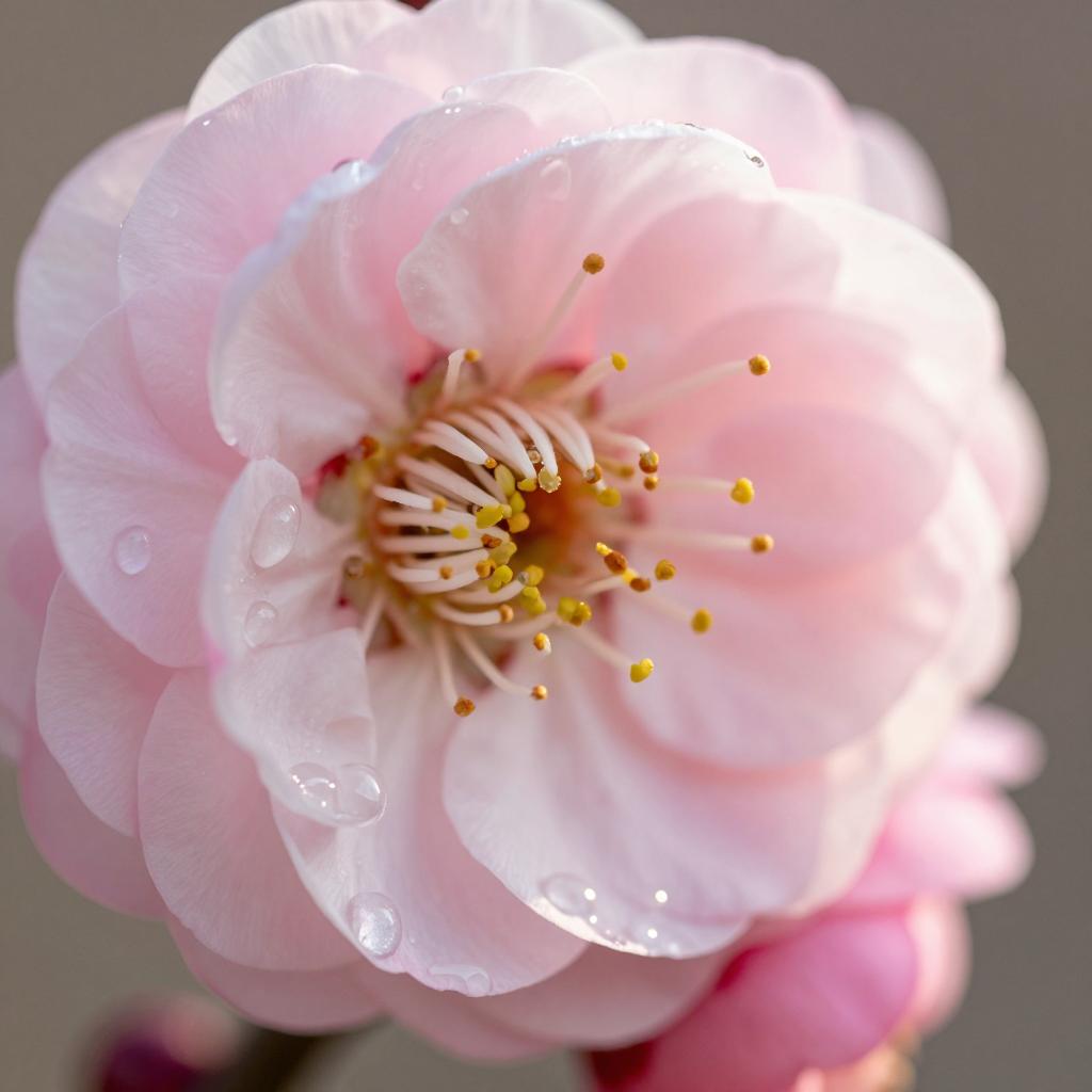 梅花，自古以来便是文人墨客笔下的佳人。其姿态高雅，傲骨铮铮，于严寒之中独树一帜，尽显风骨(图3)