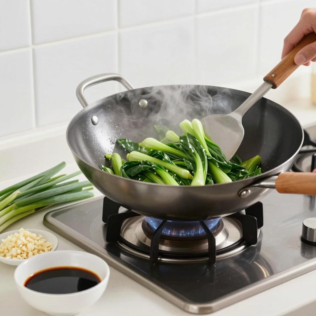 家常美味，简单炒制青菜的秘诀(图1)