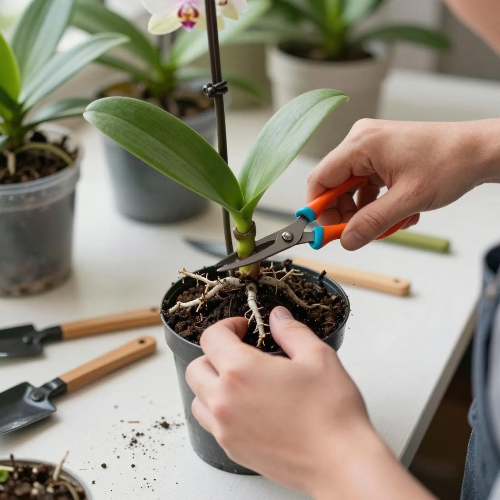 兰花换盆的黄金时机与操作方法(图1)