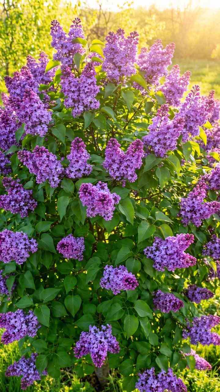 丁香花，紫色浪漫的绽放